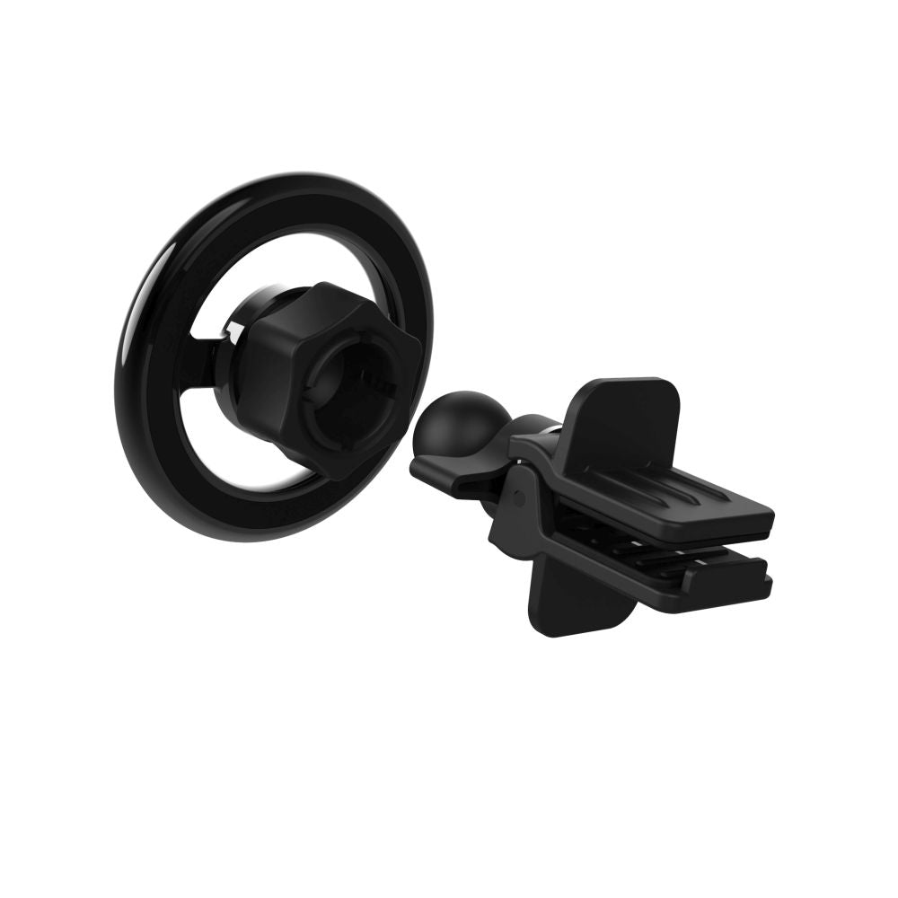 Support Auto Magnétique Fixe Vent, Universel, Noir