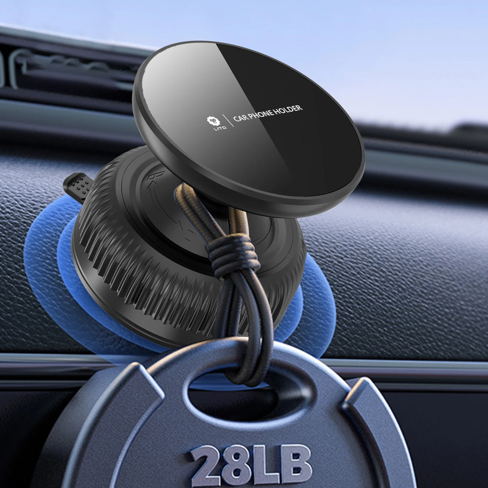 Magnetische Autohalterung Lito LT-W12, Universal, Schwarz