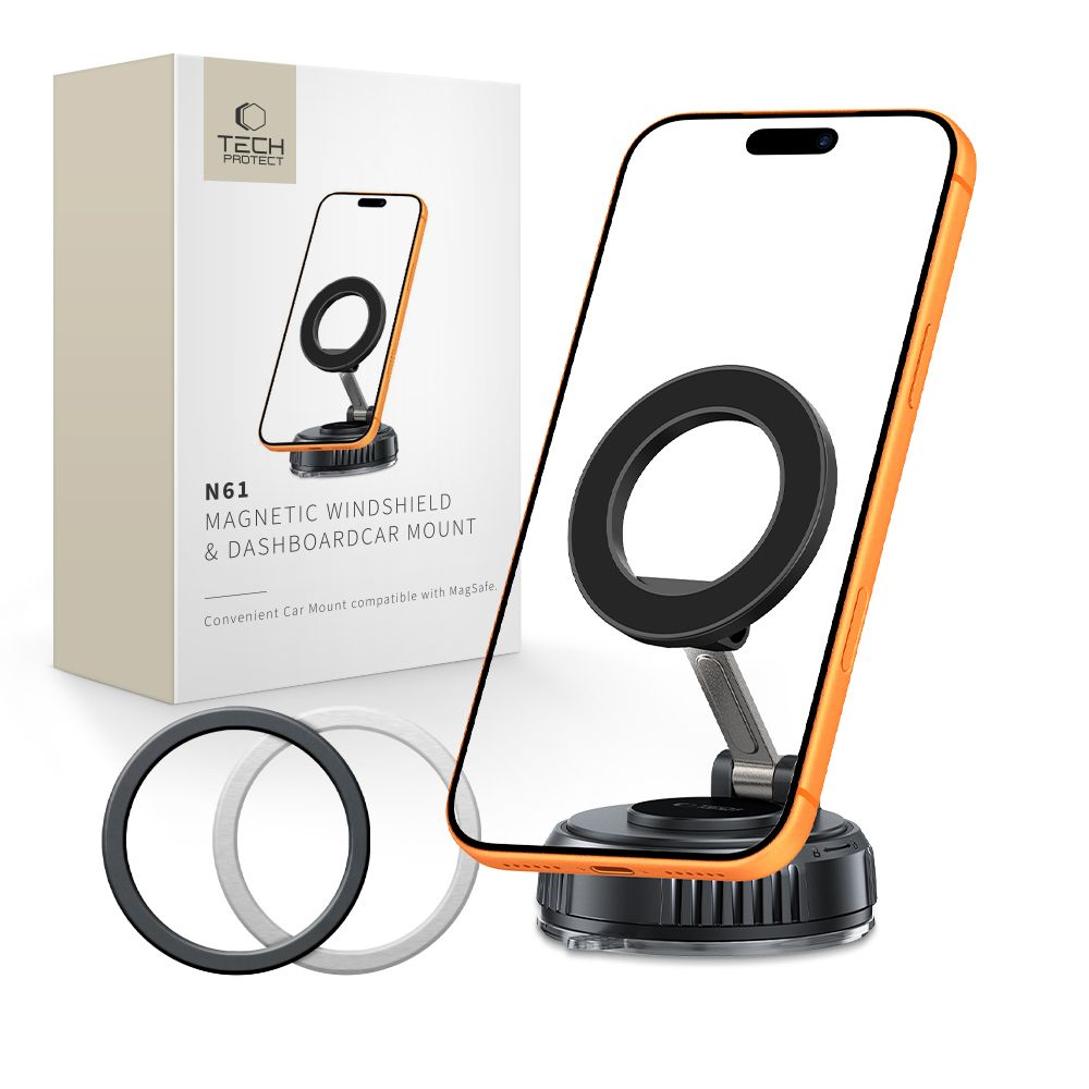 Support Auto Magnétique Tech-Protect N61, Universel, Noir
