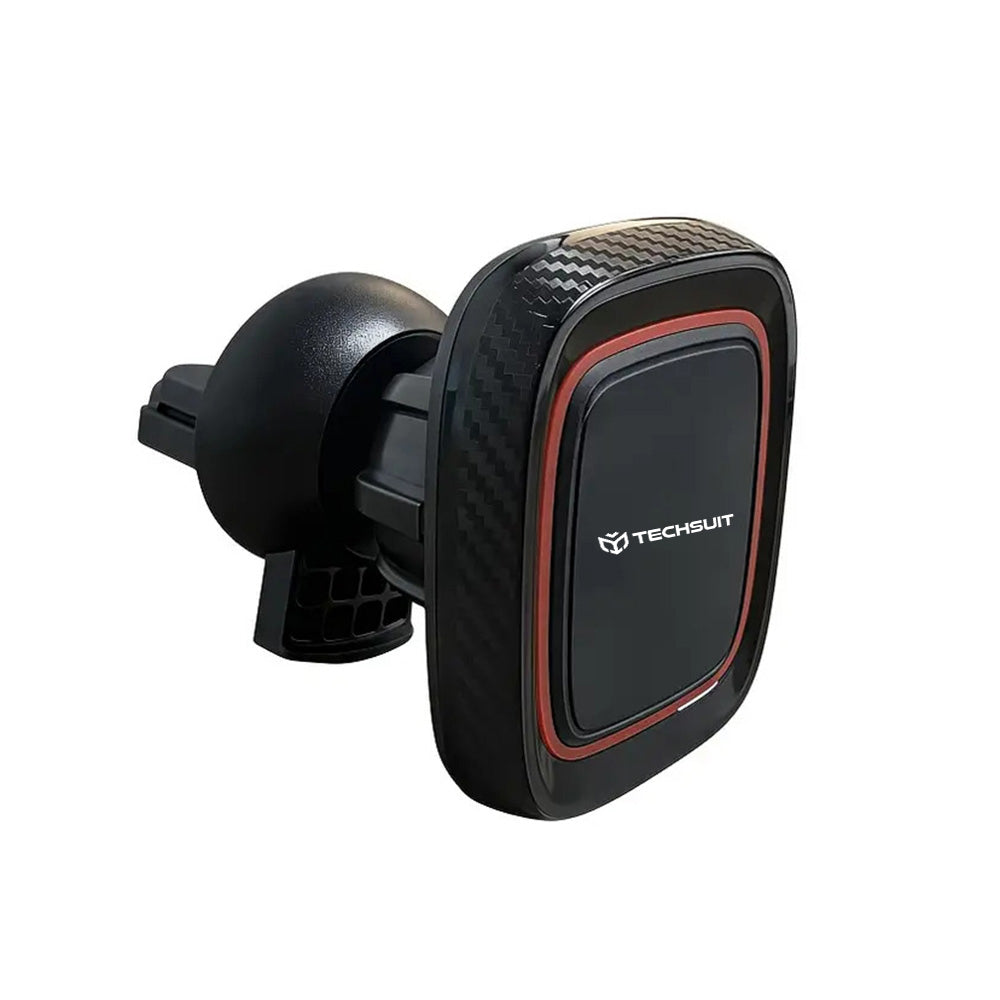 Magnetische Autohalterung Techsuit S5, Universal, Schwarz Rot