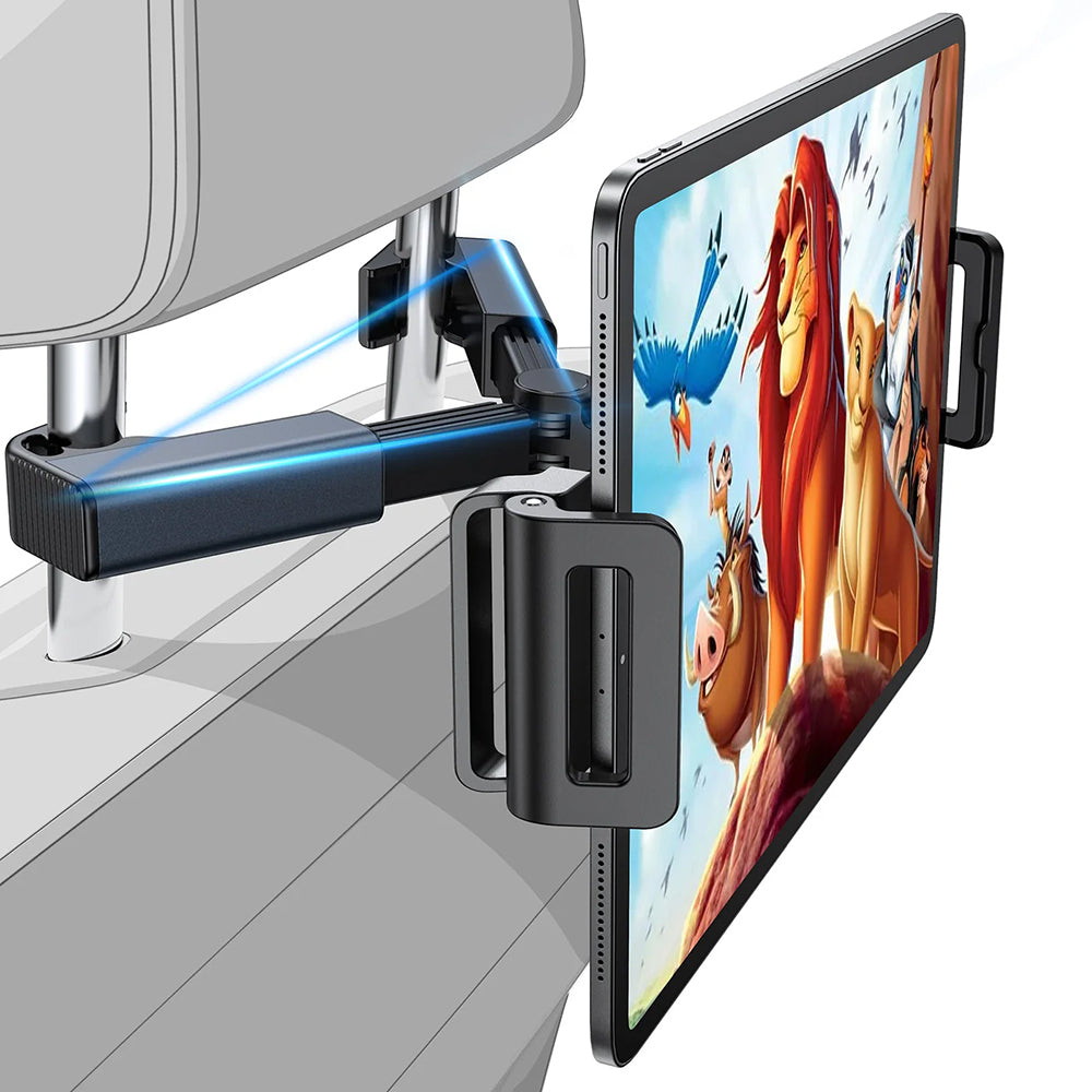 Support Auto Appui-tête Lisen pour Téléphone / Tablette, 4.7inch - 12.9inch, Noir YL0221030002