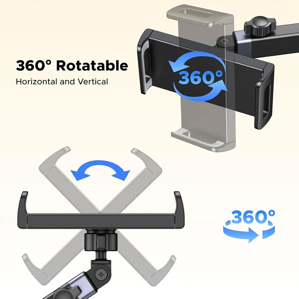 Support Auto Appui-tête UGREEN LP904 (55443) pour Téléphone / Tablette, 4.7 pouces - 9.8 pouces, Noir