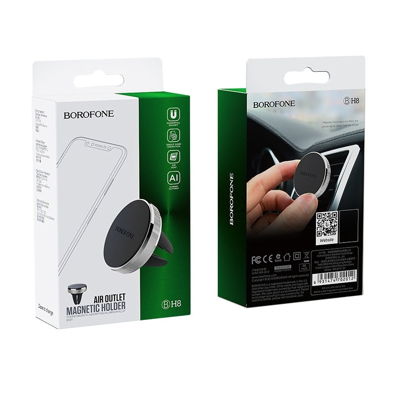 Support Auto Magnétique Borofone BH8, Universel, Noir