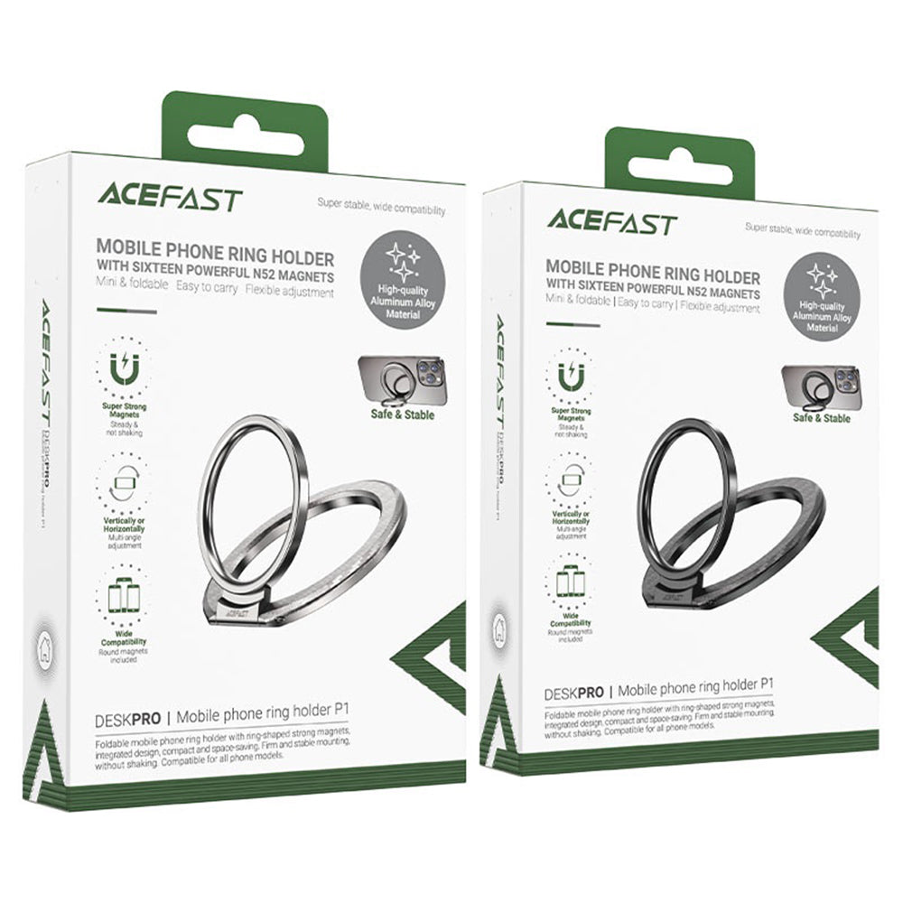 Acefast P1 Ringhalter, Universal, Schwarz