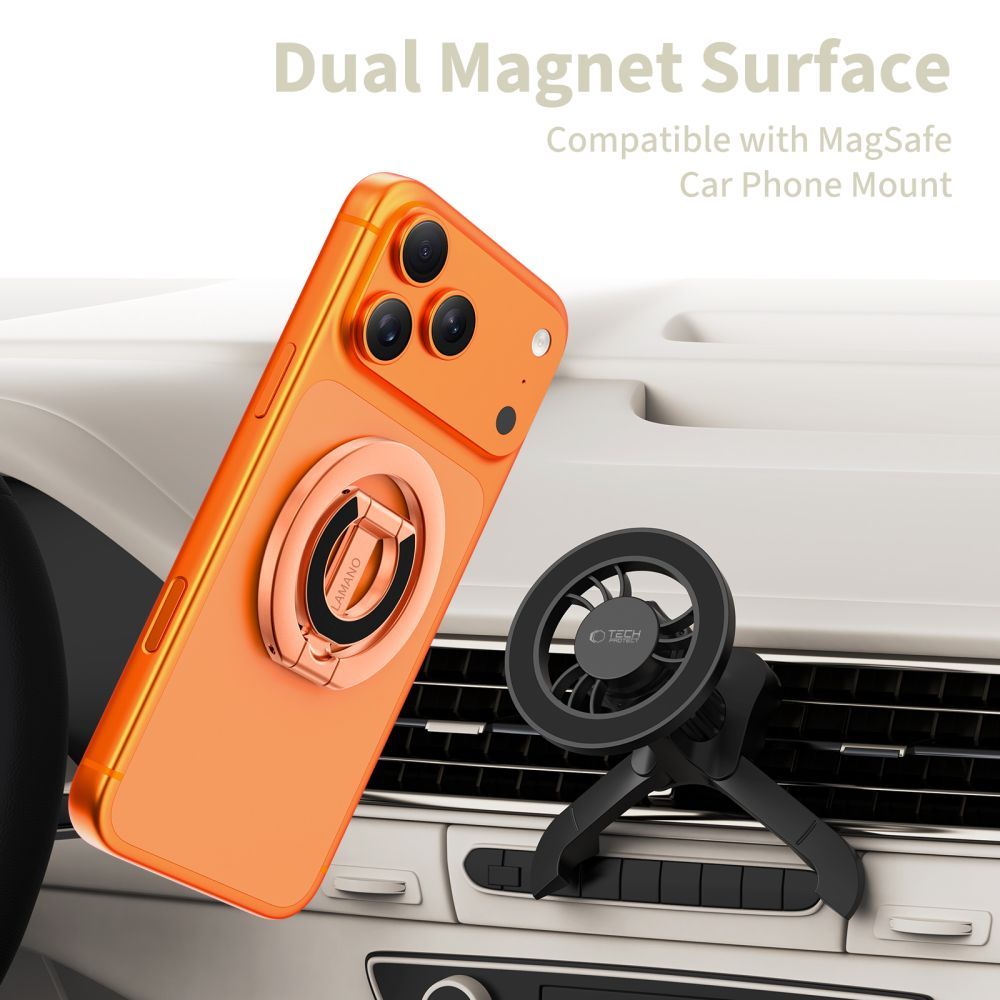 Support Anneau Tech-Protect MMR400 Lamano, Universel, Rose Doré