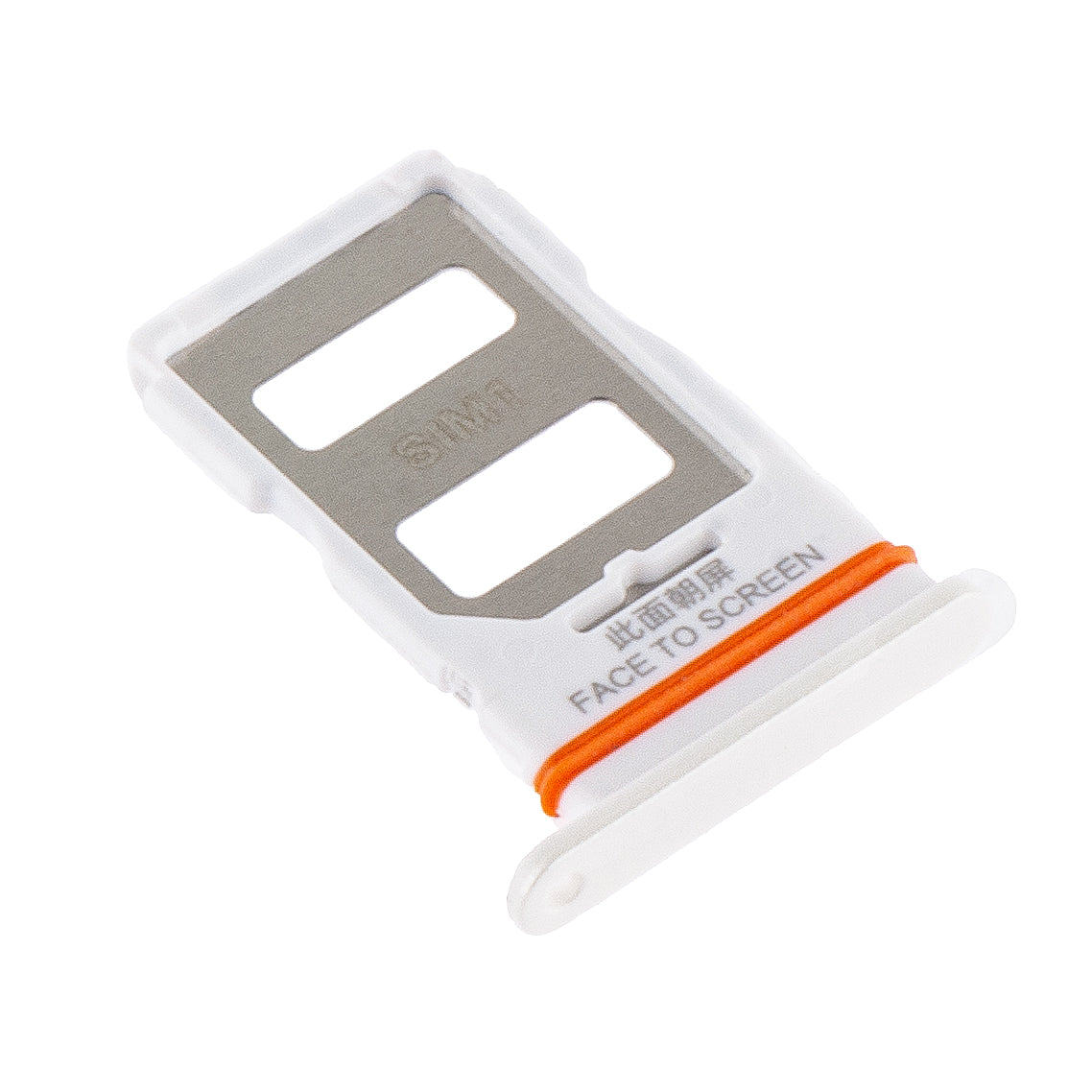 SIM-Kartenhalter für Xiaomi Redmi Note 12 Pro 5G | Weiß (Polar White) | 2 Fächer