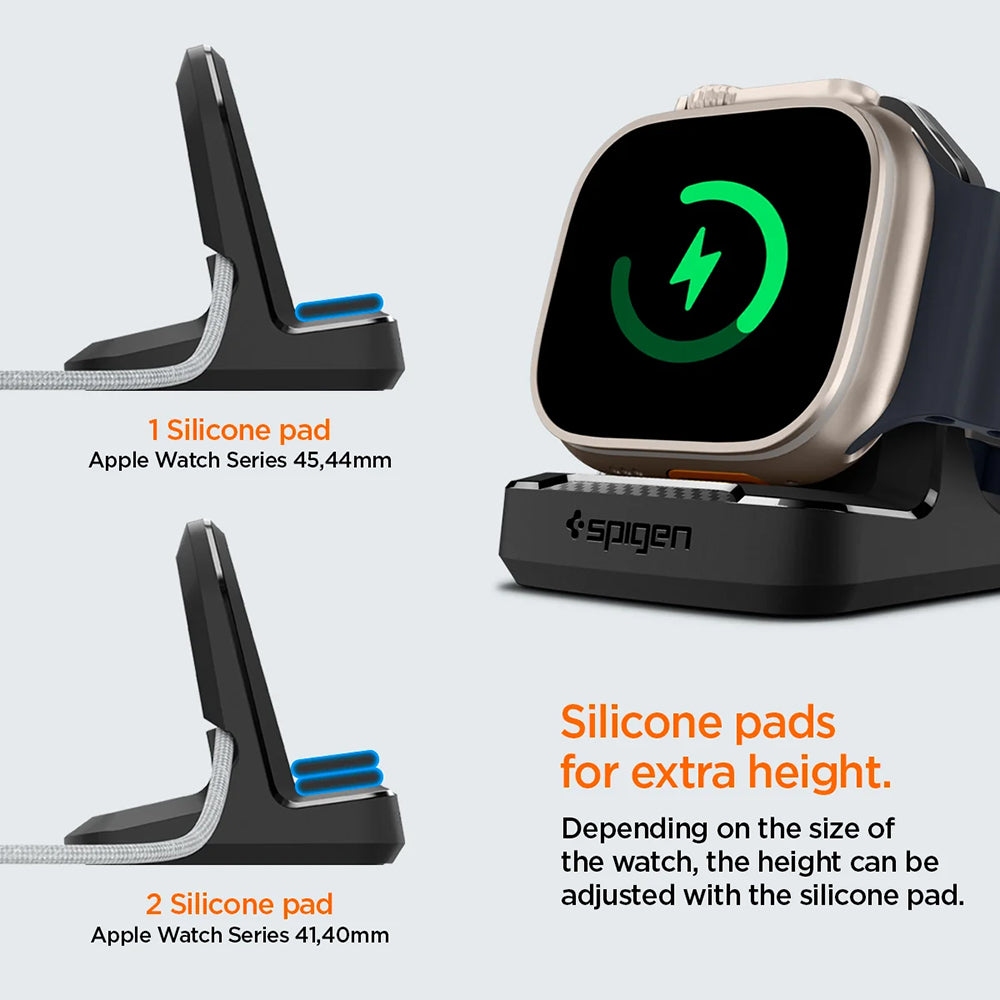 Support Spigen Rugged Armor pour Apple Watch Series, Noir AMP05764