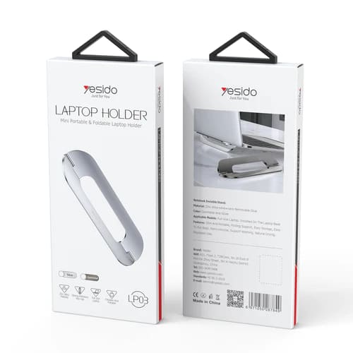 Support Yesido LP03 pour ordinateur portable, Gris