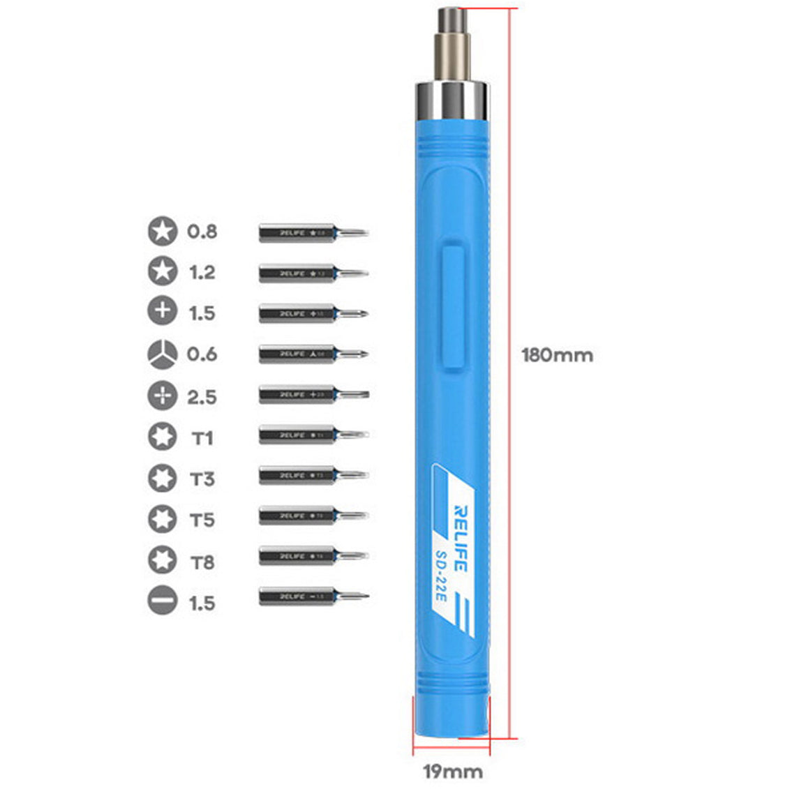 Tournevis électrique Relife SD-22E, bleu