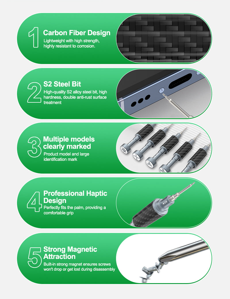 Relife RL-729 Screwdriver, Phillips 2.5mm