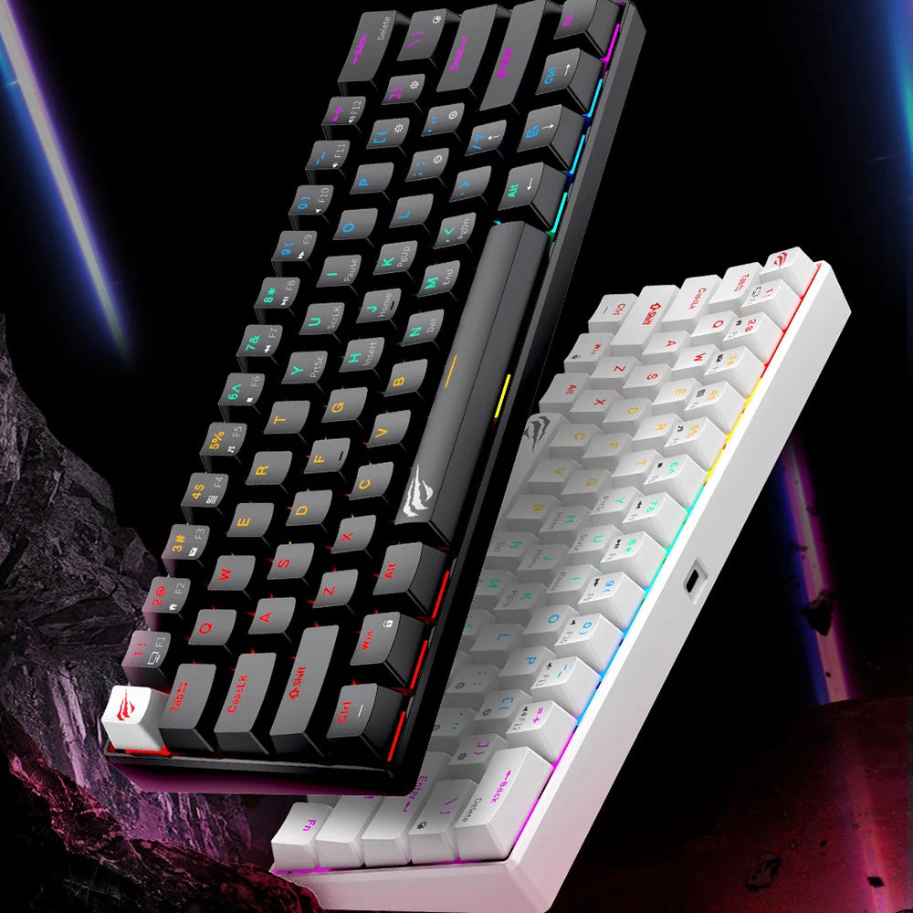 Gaming-Tastatur HAVIT KB903L, RGB, 1,8m, Schwarz