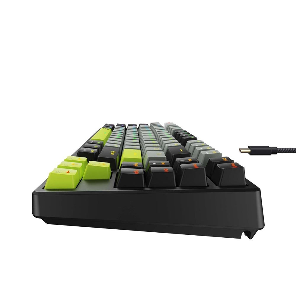 Clavier Gaming Filaire USB HAVIT KB904L, RGB, 1,8m, Noir Vert
