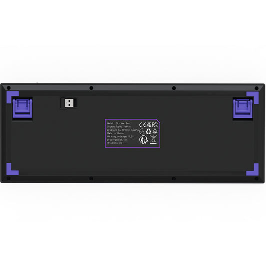 Gaming-Tastatur Wireless Proove Slicker Pro, RGB, BT / Wi-Fi / Kabelgebunden, 1.8m, Schwarz WKSLPEN22416