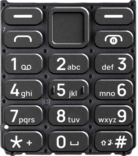 Clavier latin pour HMD 110 / Nokia 110 (2024), Noir
