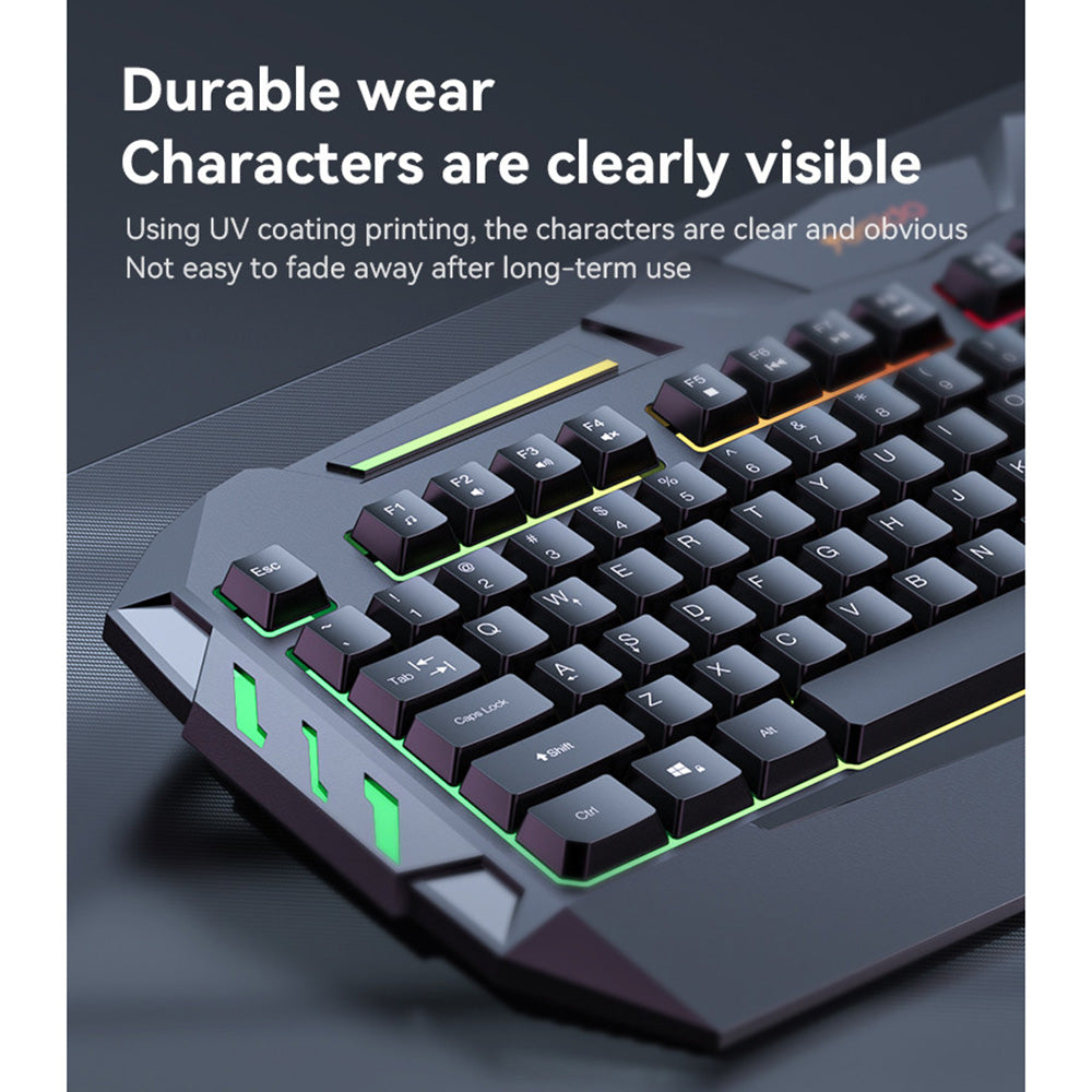Clavier Gaming Filaire USB Yesido KB21, RGB, 1,5m, Noir