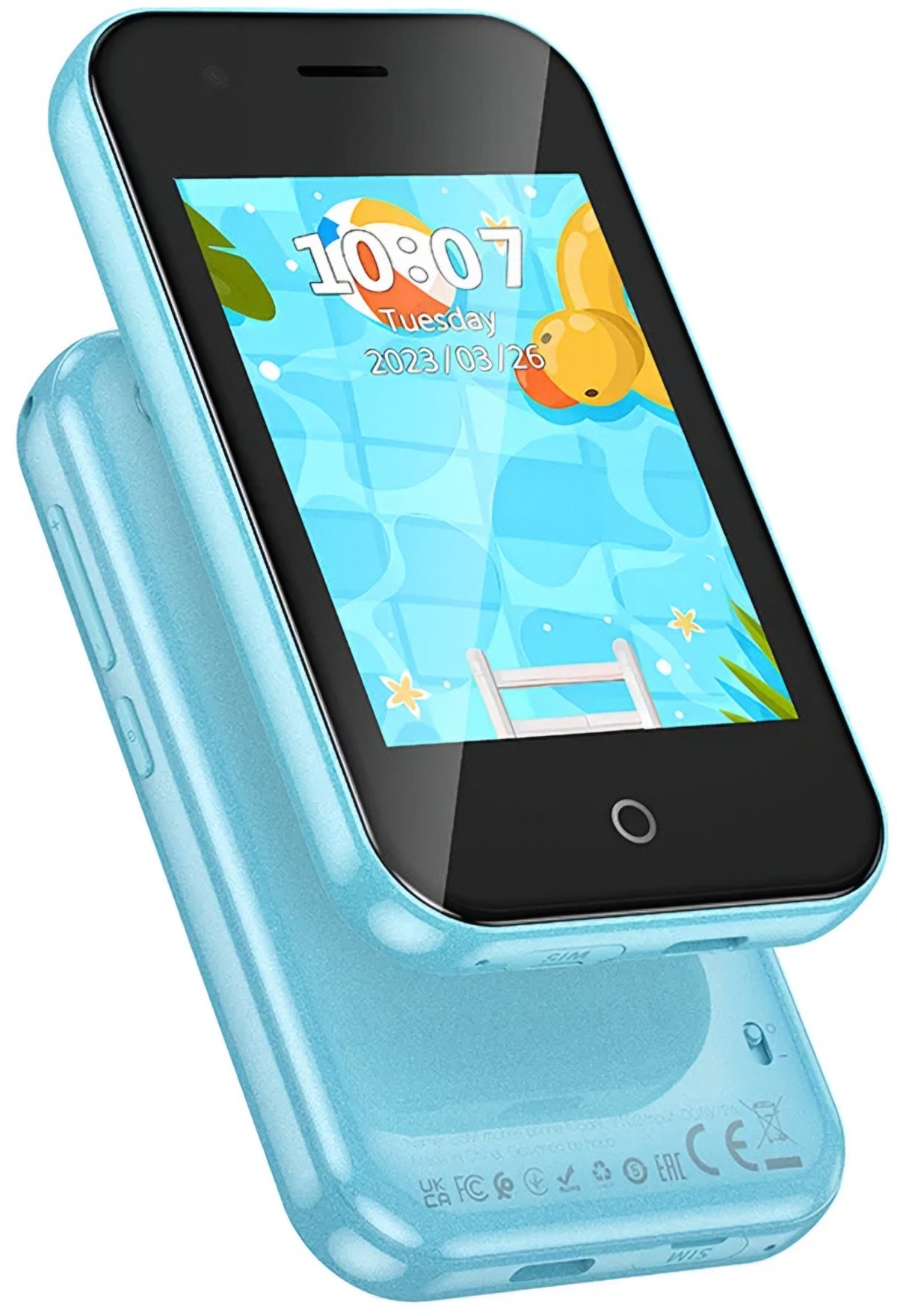Téléphone Mobile HOCO Y102 Kids, 2G, Écran 2.8 pouces, Bleu