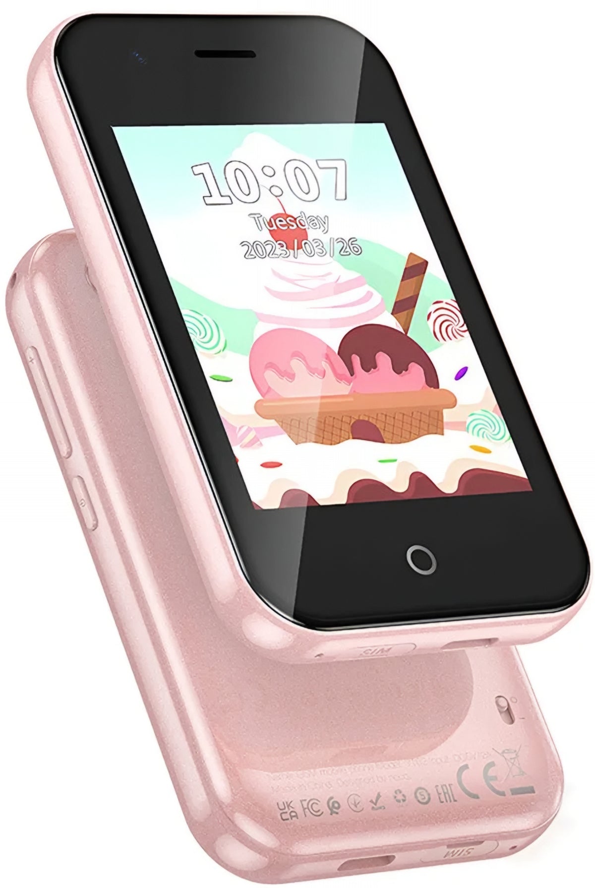 Téléphone Mobile HOCO Y102 Kids, 2G, Écran 2.8 pouces, Rose