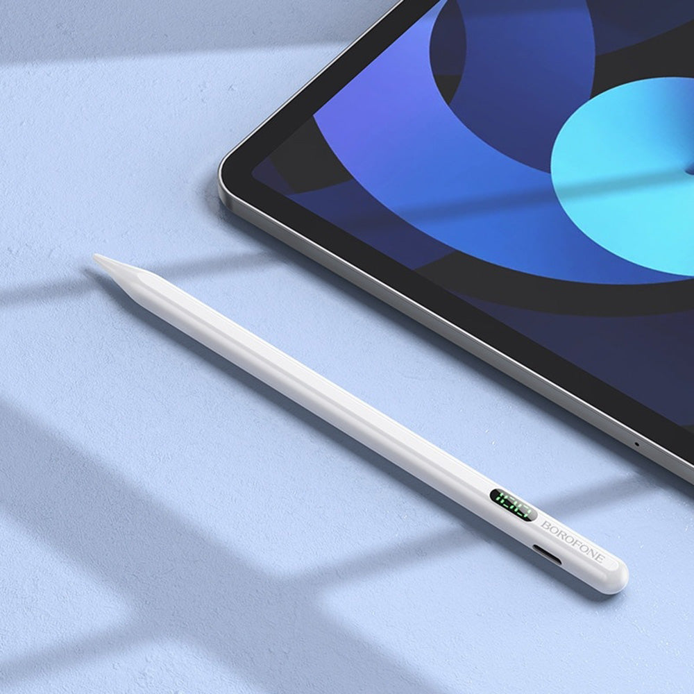 Touch Pen Borofone BG101 pour Apple iPad Series, Version Active, Blanc