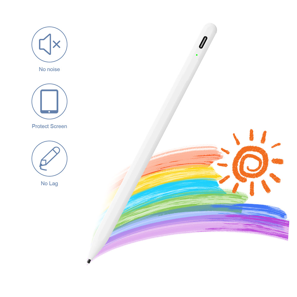 Touch Pen Techsuit A580S für Apple iPad, Aktive Version, Weiß
