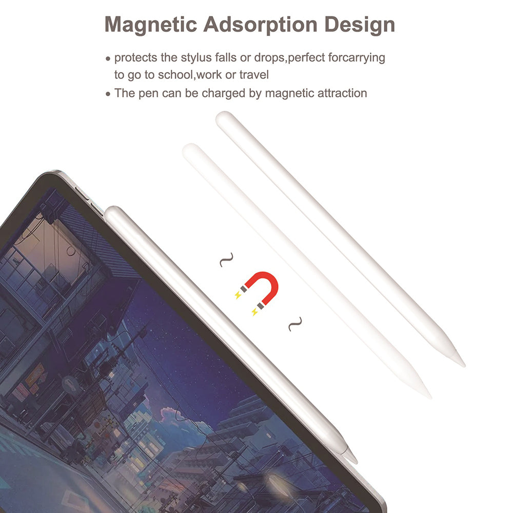 Touch Pen Techsuit M2 pour Apple iPad, Version Active, Blanc