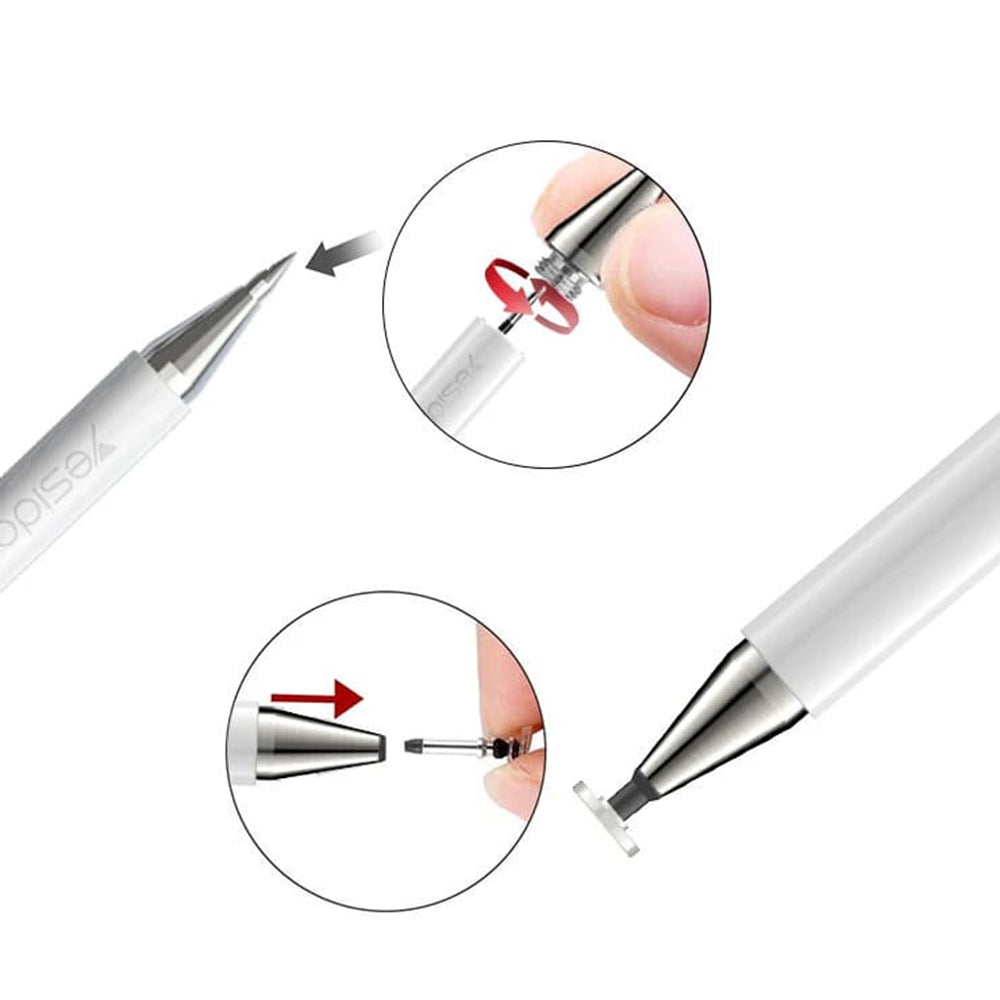Touch Pen Yesido ST04, 2in1, Weiß