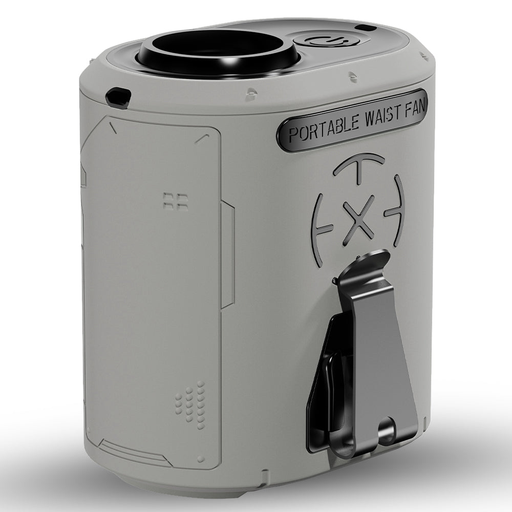 Ventilateur Portable Techsuit Z14 avec batterie externe 5000mAh, Gris