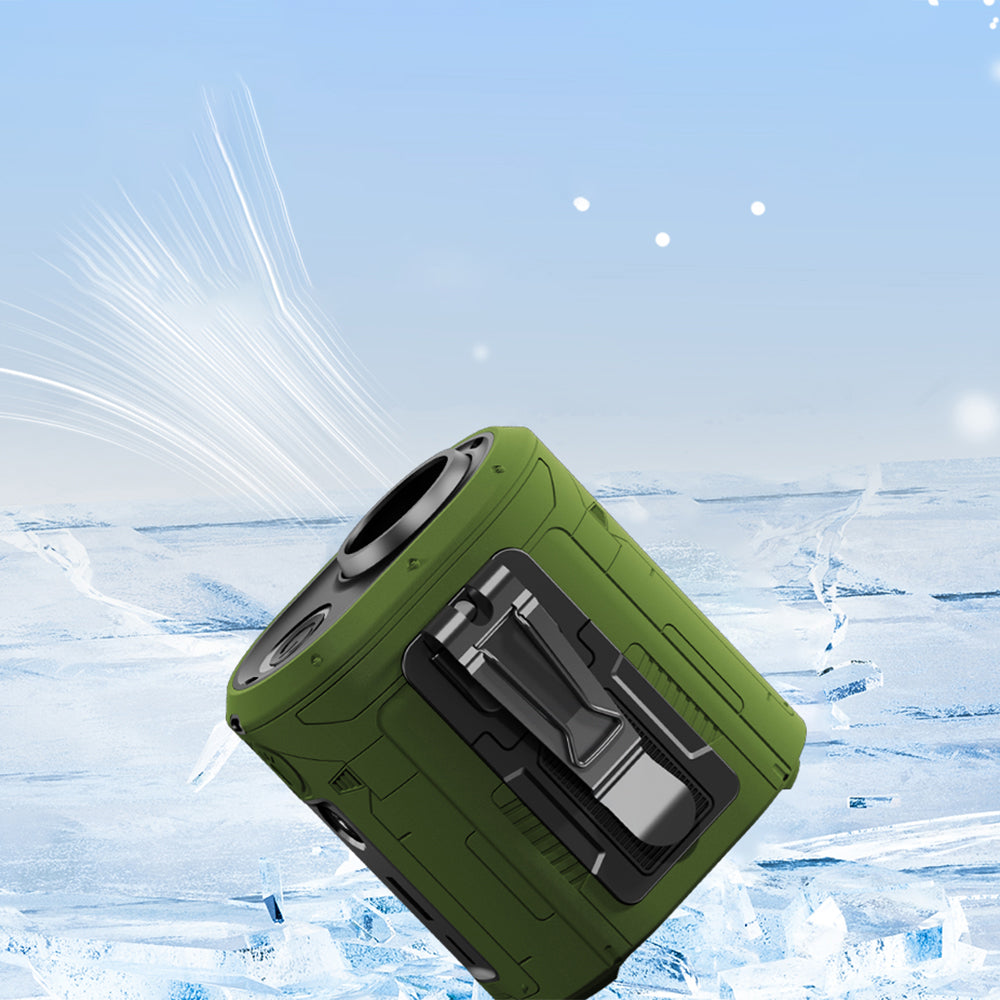 Ventilateur Portable Techsuit Z14 avec batterie externe 5000mAh, Vert