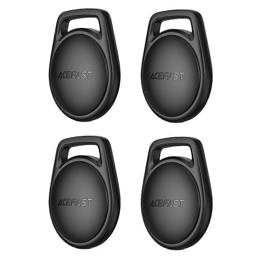 Acefast SmartTag S2 pour séries iOS, Set de 4 pièces, Noir