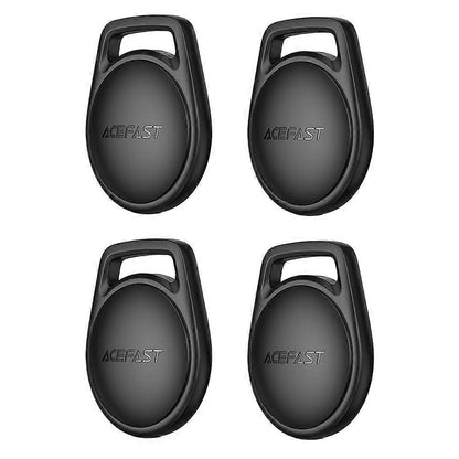 Acefast SmartTag S2 pour séries iOS, Set de 4 pièces, Noir
