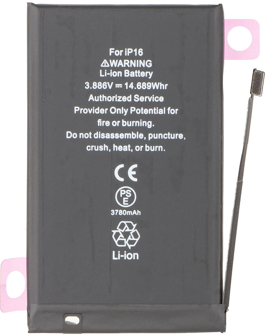 Apple iPhone 16 Akku, hohe Kapazität