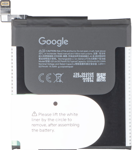 Akku Google Pixel 10 Pro XL, GD1J6, Service Pack G949-01616-00
