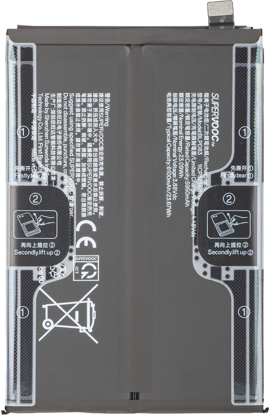 Batterie Oppo A6k / A6x 4G / A6t 4G, BLPD83, Service Pack 621035000401