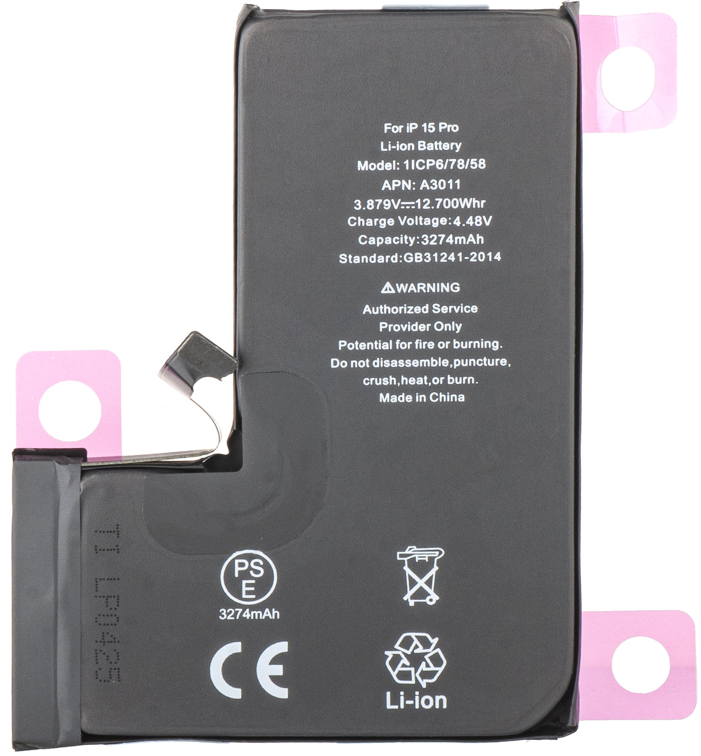 Batterie pour Apple iPhone 15 Pro, Diagnostic