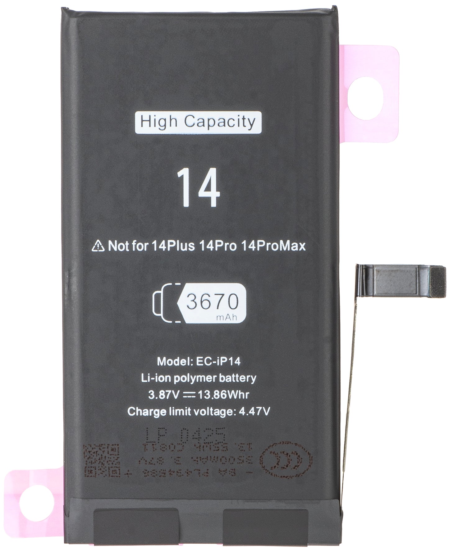 Akku für Apple iPhone 14, High Capacity