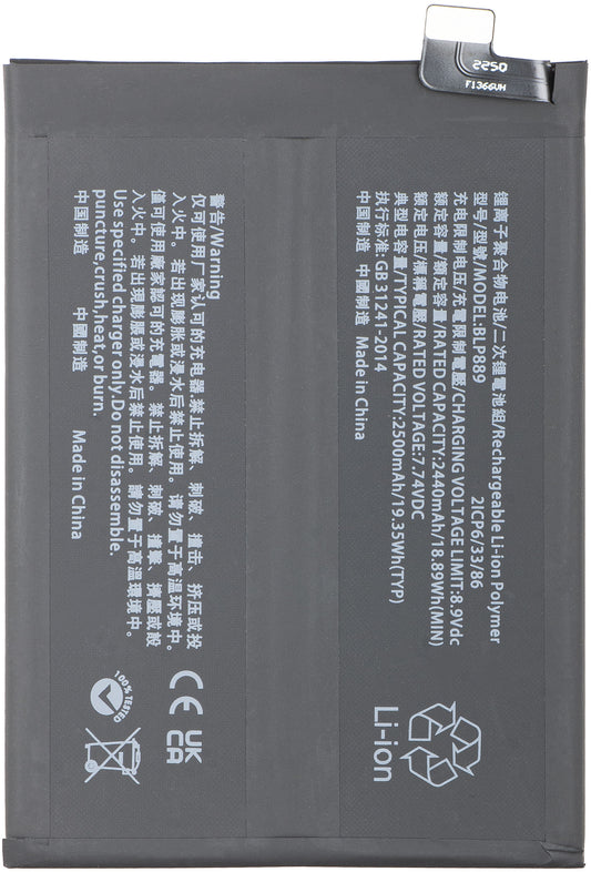 Batterie pour Oppo Find X5 Pro, BLP889