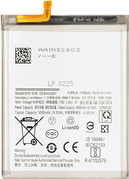 Batterie pour Samsung Galaxy M22 M225 / A72 A725 / A32 5G A326 / A72 5G A726 / A42 5G A426, EB-BA426ABY