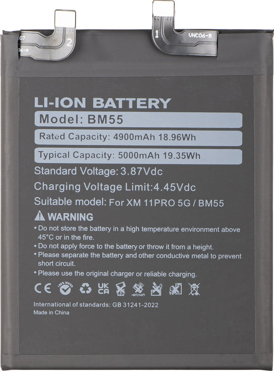 Batterie pour Xiaomi Mi 11 Ultra, BM55