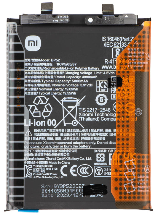 Akku Xiaomi Poco F6, BP52, Service Pack 1330102000136D