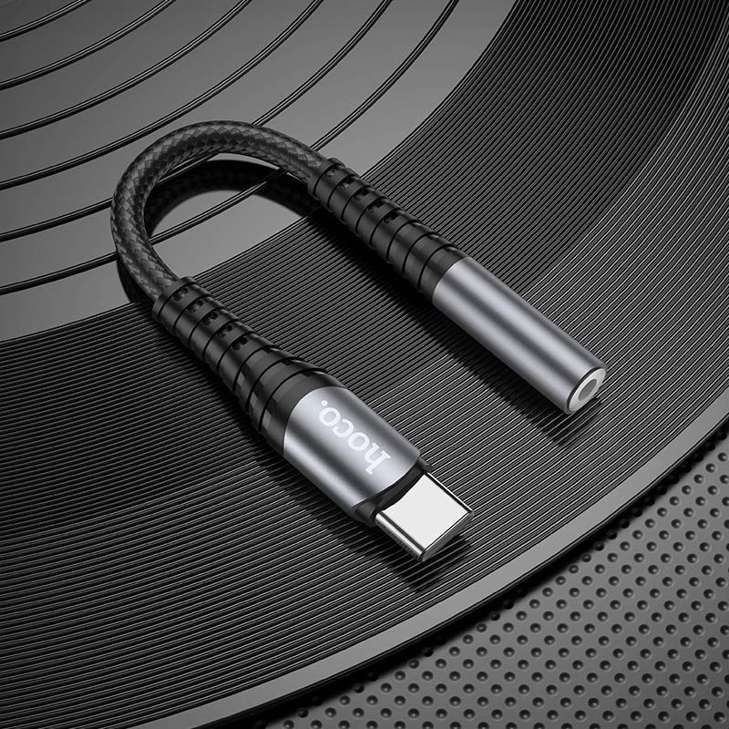 Adaptateur Audio USB-C - 3,5 mm HOCO LS33, Gris