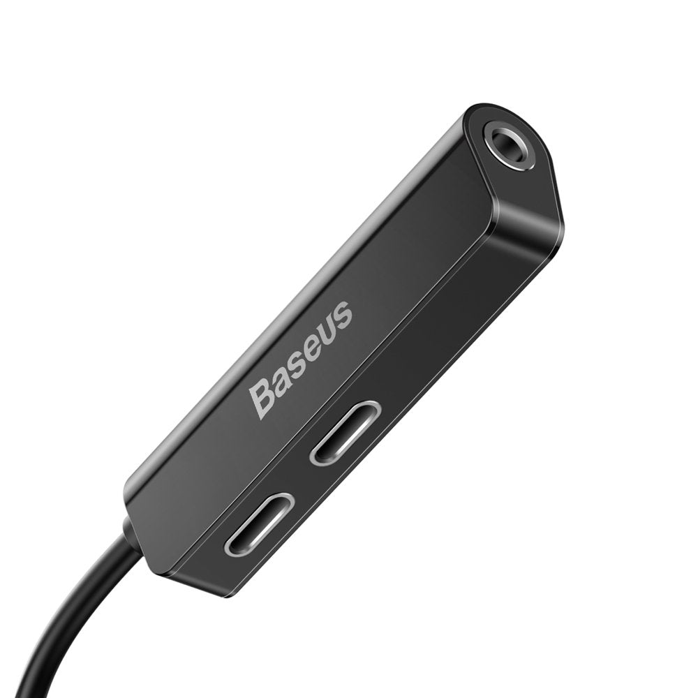 Adaptateur Audio Lightning - Lightning / 3.5mm Baseus L52, Noir CALL52-01