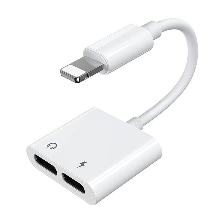 Audio-Adapter Lightning zu Lightning Joyroom S-Y104 Ben, mit Lightning-Ladeanschluss, Weiß