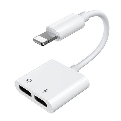 Audio-Adapter Lightning zu Lightning Joyroom S-Y104 Ben, mit Lightning-Ladeanschluss, Weiß