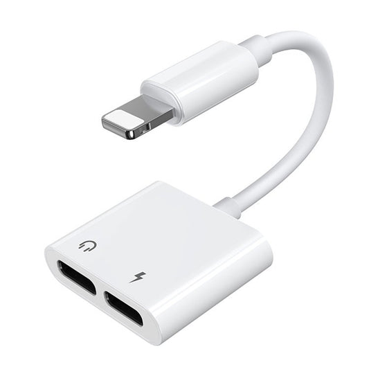 Audio-Adapter Lightning zu Lightning Joyroom S-Y104 Ben, mit Lightning-Ladeanschluss, Weiß