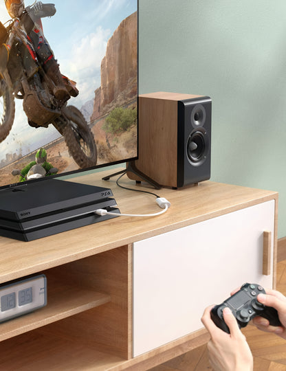 Adaptateur Audio UGREEN US206, USB-A - 3.5mm, Blanc