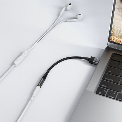 Audioadapter Acefast J13, USB-A - 3,5 mm, Schwarz