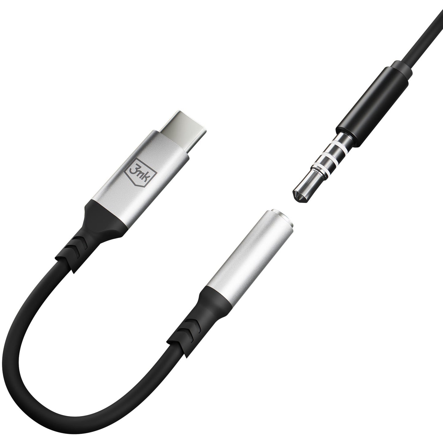 Adaptateur Audio USB-C - 3,5 mm 3MK, Argent