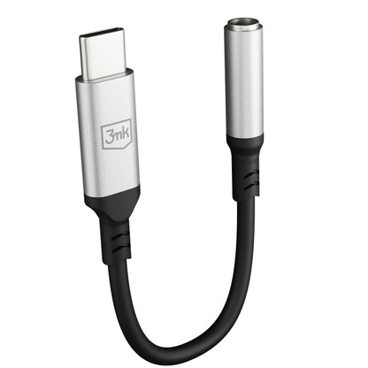 Adaptateur Audio USB-C - 3,5 mm 3MK, Argent