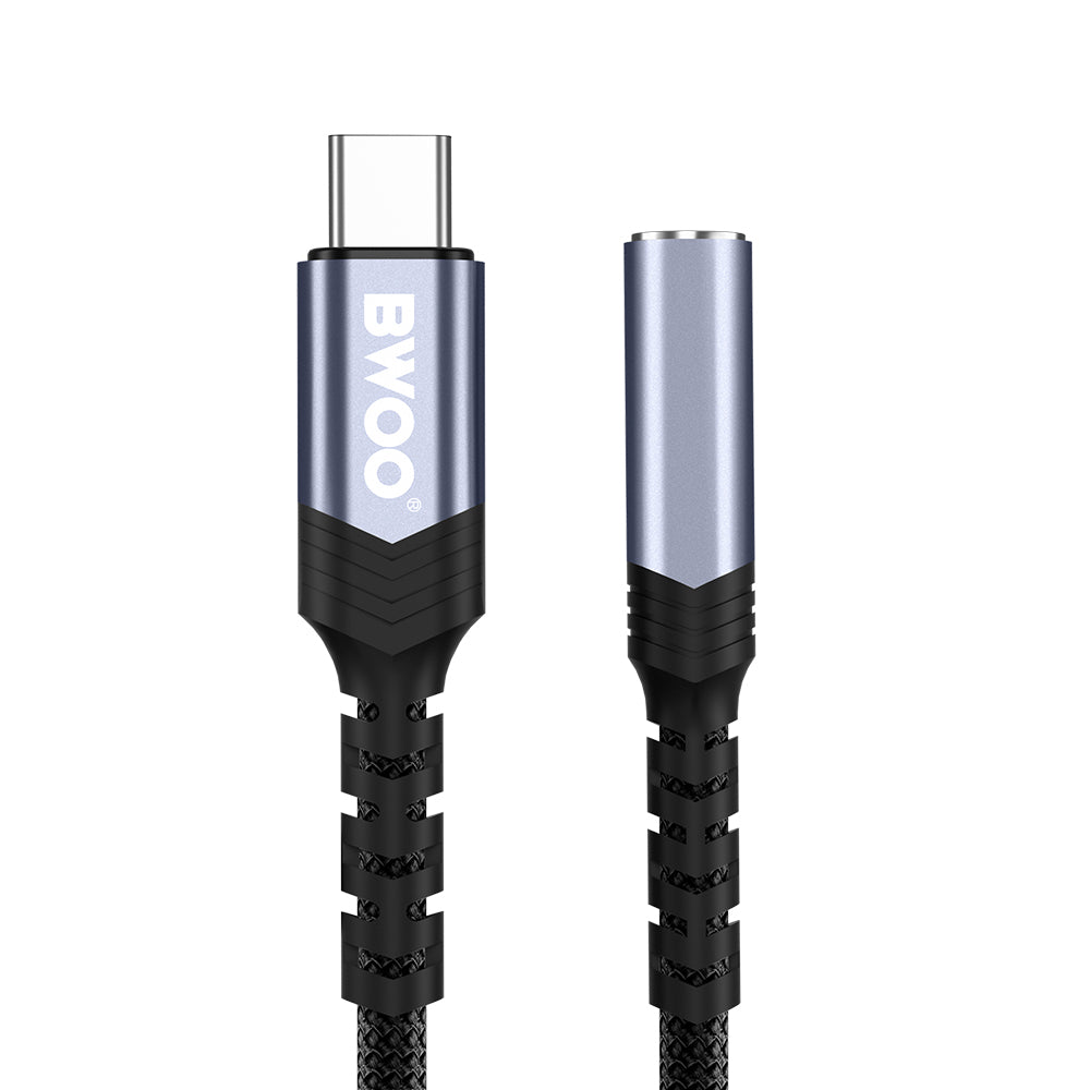 Audioadapter USB-C - 3.5mm BWOO BZ47, Schwarz