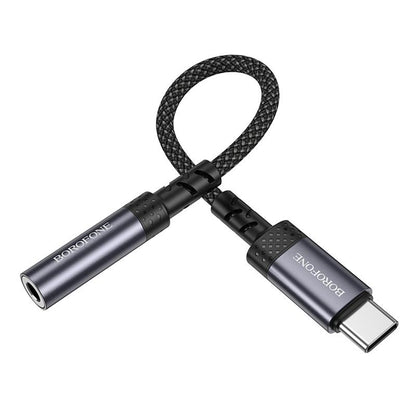 USB-C Audio Adapter - 3,5mm Borofone BV24, Grau