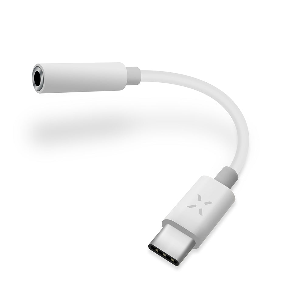 Audio-Adapter USB-C - 3.5mm Fixed, Weiß